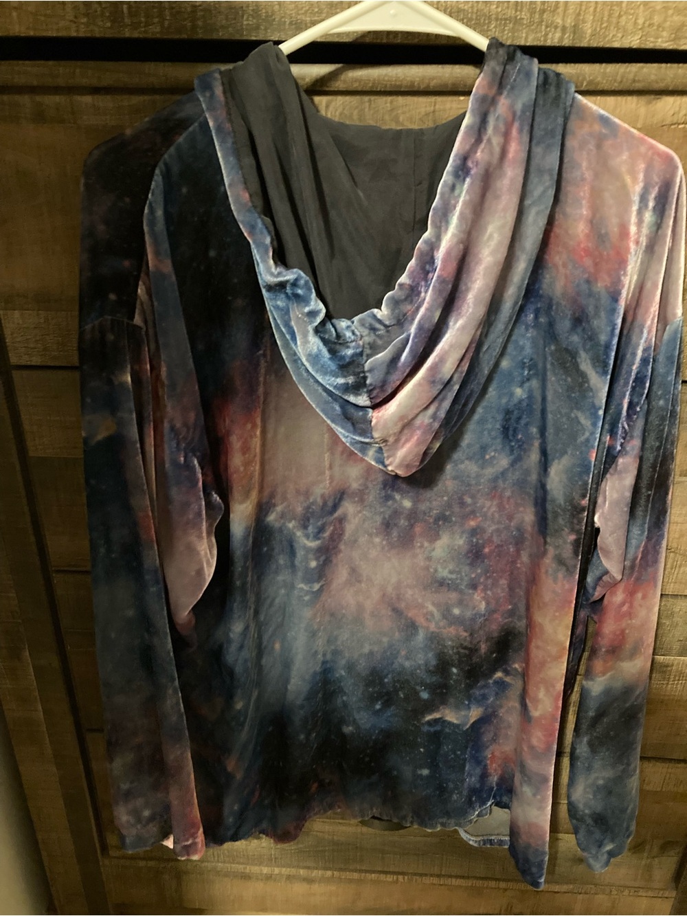 Johnny Was Tie-Dye Hooded Pullover Top - Multicolor - Picture 2 of 3